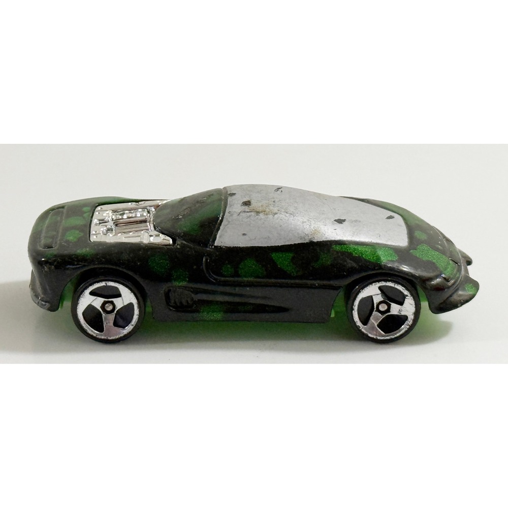 Hot Wheels Diecast Car Kids 1:64 Black Green Splatter 1993 Warner Malaysia
